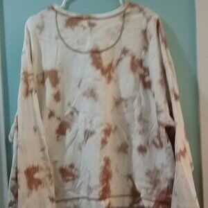 $5 if bundled! White Sweatshirt With Brown Spots